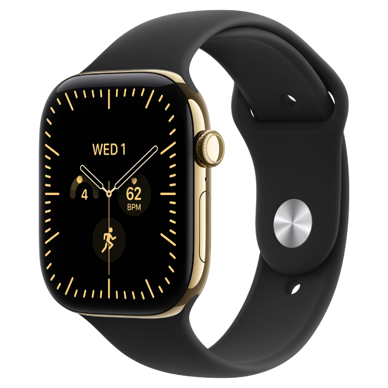 S/M - Black (Rubber/Sport Band)