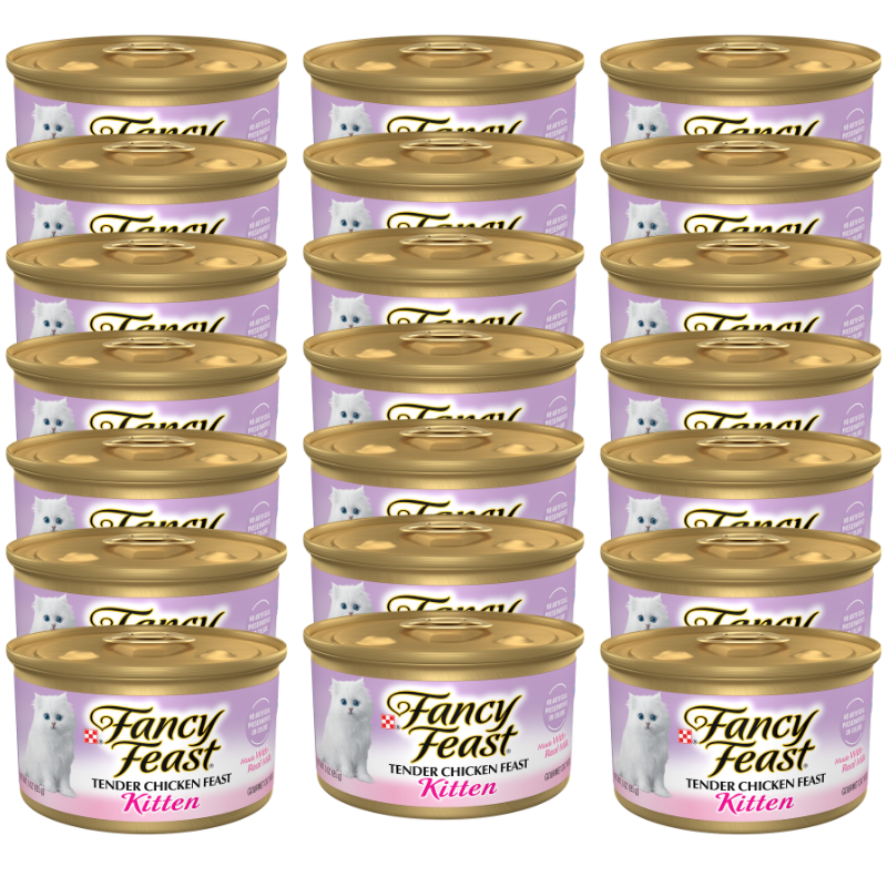 Fancy Feast® Kitten Kitten Cat Wet Food - Grain Free, High-Protein, Chicken - Image 1