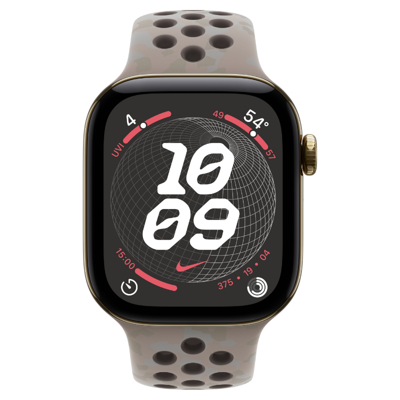 Apple Watch Series 12 42mm,GPS + Cellular Titanium Radiant Gold (Nike Sport Band) - Image 2