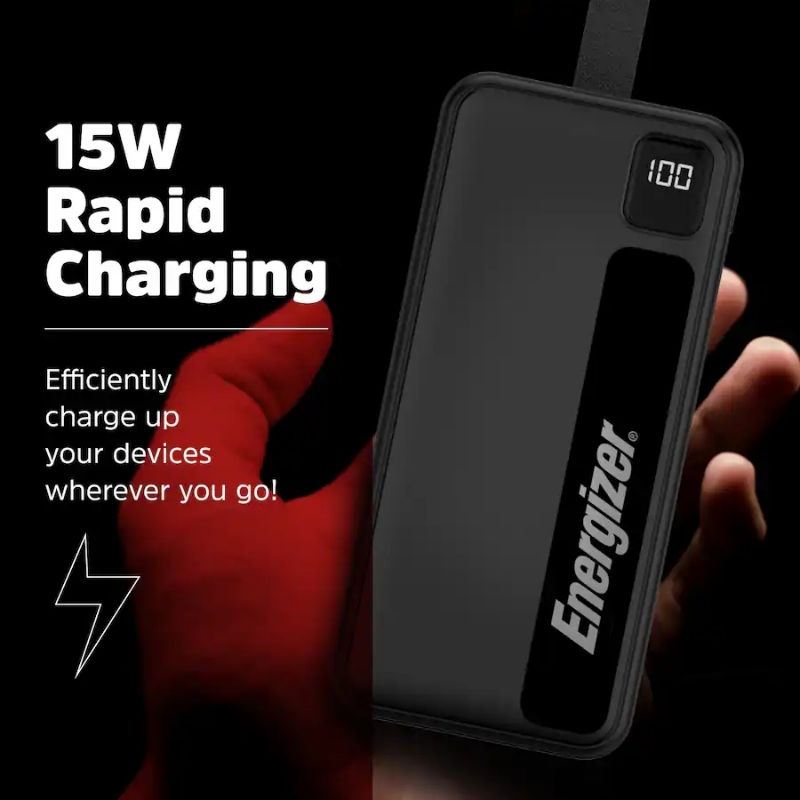 Energizer - MAX 30,000mAh 15W USB-C 3-Port Power Bank - Image 8