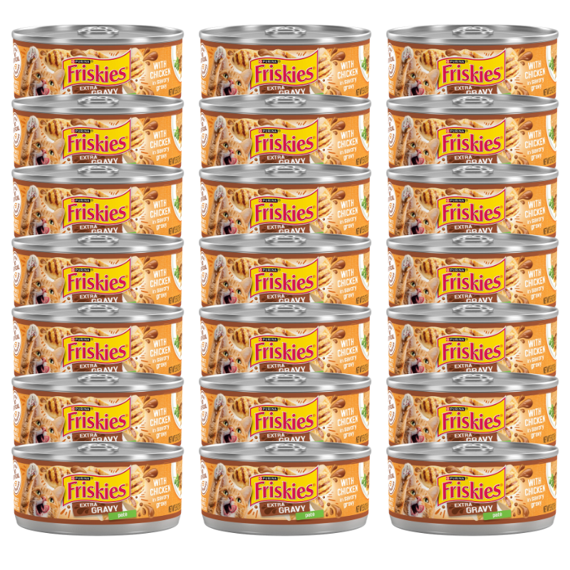 Purina® Friskies® Extra Gravy Adult Cat Wet Food - Chicken - Image 1