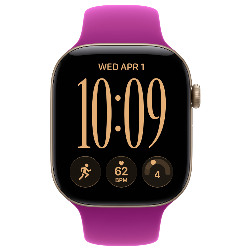 Apple Watch Series 12 46mm,GPS Aluminum Light Gold - Image 2
