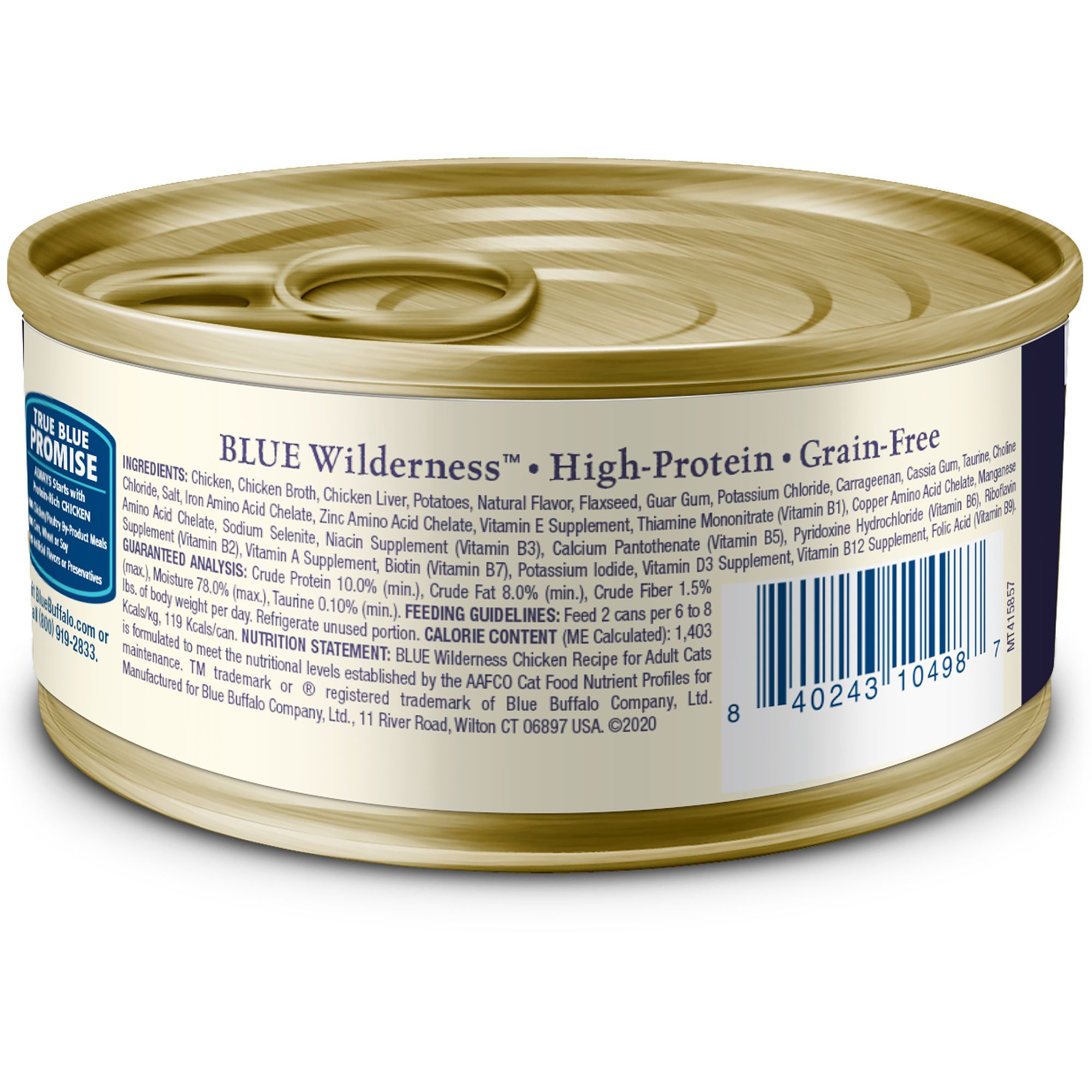 Blue Buffalo® Wilderness&trade;  Senior Wet Cat Food - Grain Free, Pate, Chicken - Image 2