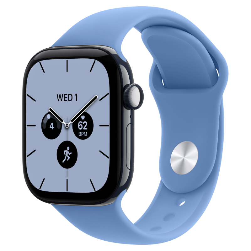 S/M - Wildflower Blue (Rubber/Sport Band)