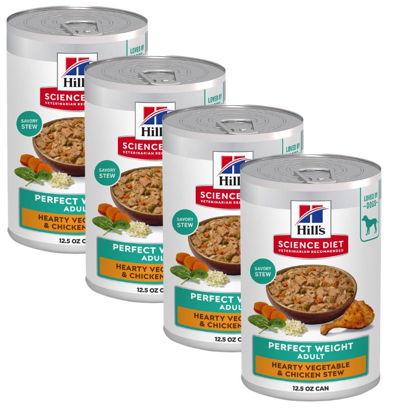 Hill's® Science Diet® Perfect Weight Adult Wet Dog Food - Chicken & Vegetable Stew, - Image 8