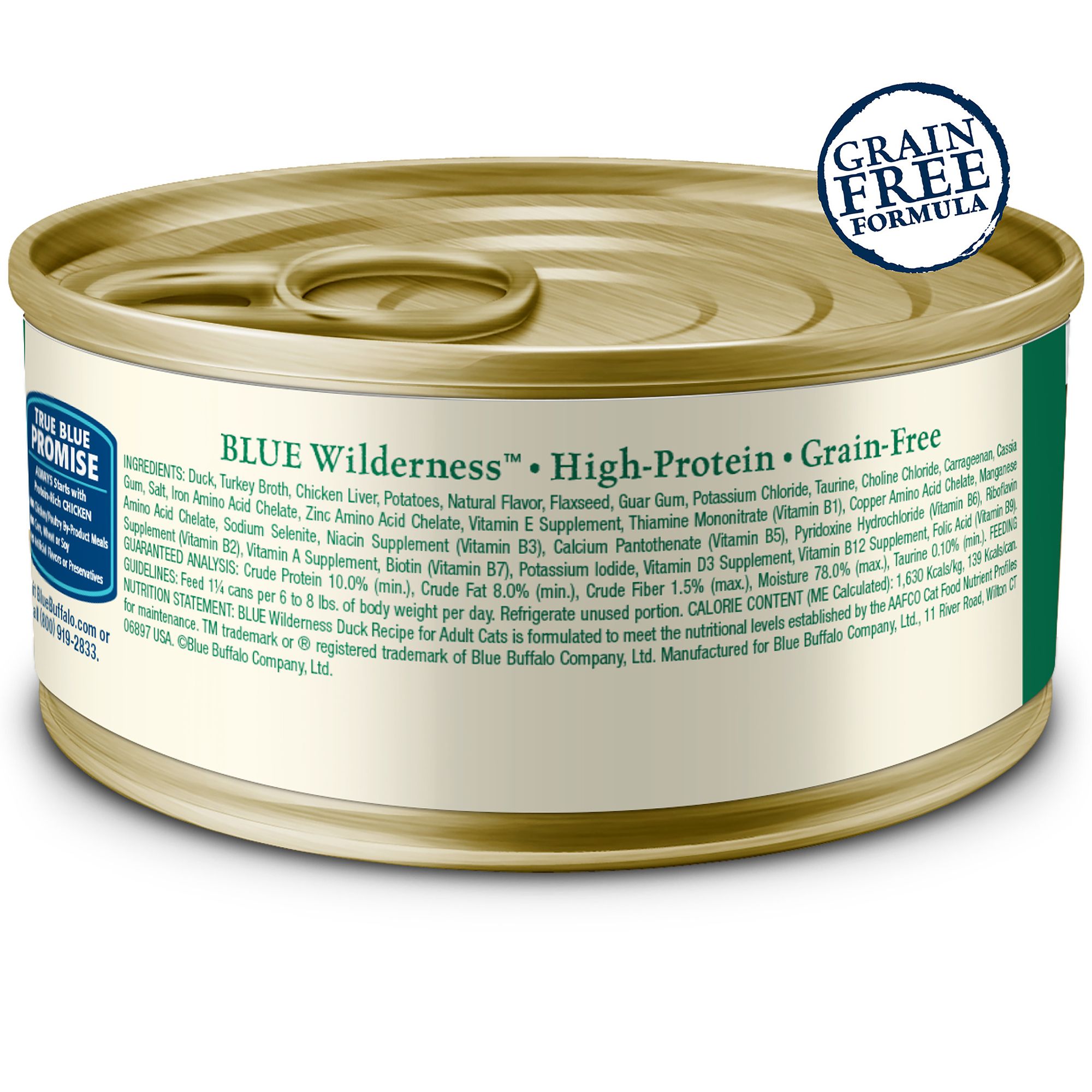 Blue Buffalo® Wilderness&trade;  Adult Wet Cat Food - Grain Free, Pate - Duck - Image 3