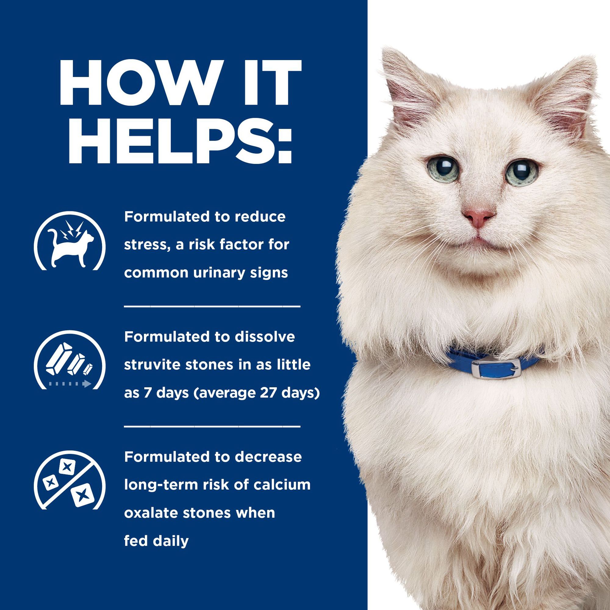 Hill's® Prescription Diet® c/d Multicare Urinary Care Stress Cat Food - Chicken & Vegetable Stew - Image 4