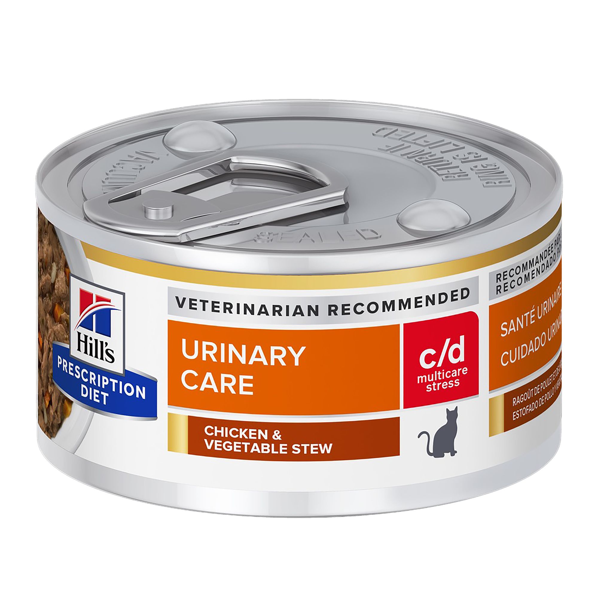 Hill's® Prescription Diet® c/d Multicare Urinary Care Stress Cat Food - Chicken & Vegetable Stew - Image 2