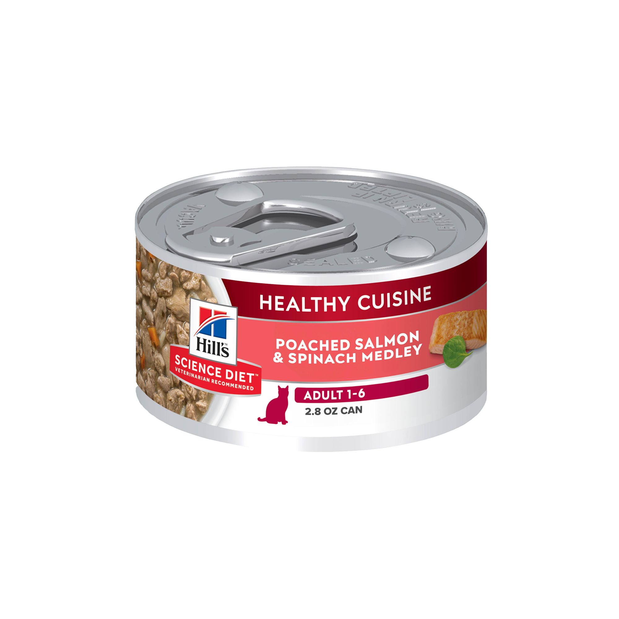 Hill's Science Diet Healthy Cuisine Cat Food - Salmon & Spinach Medley - Image 1