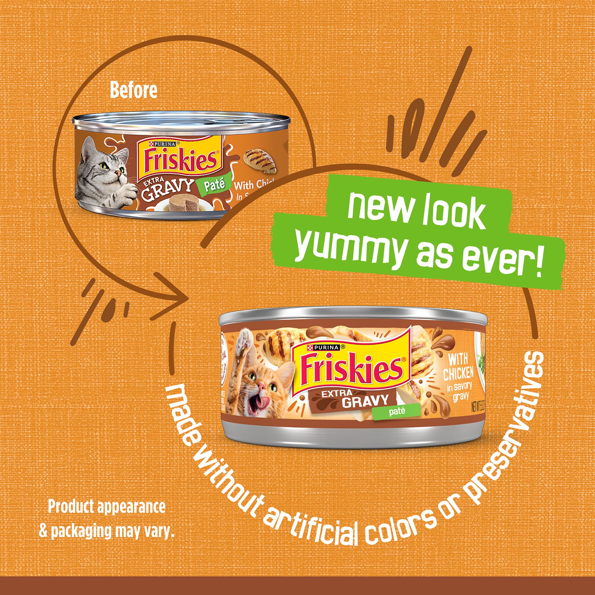 Purina® Friskies® Extra Gravy Adult Cat Wet Food - Chicken - Image 2