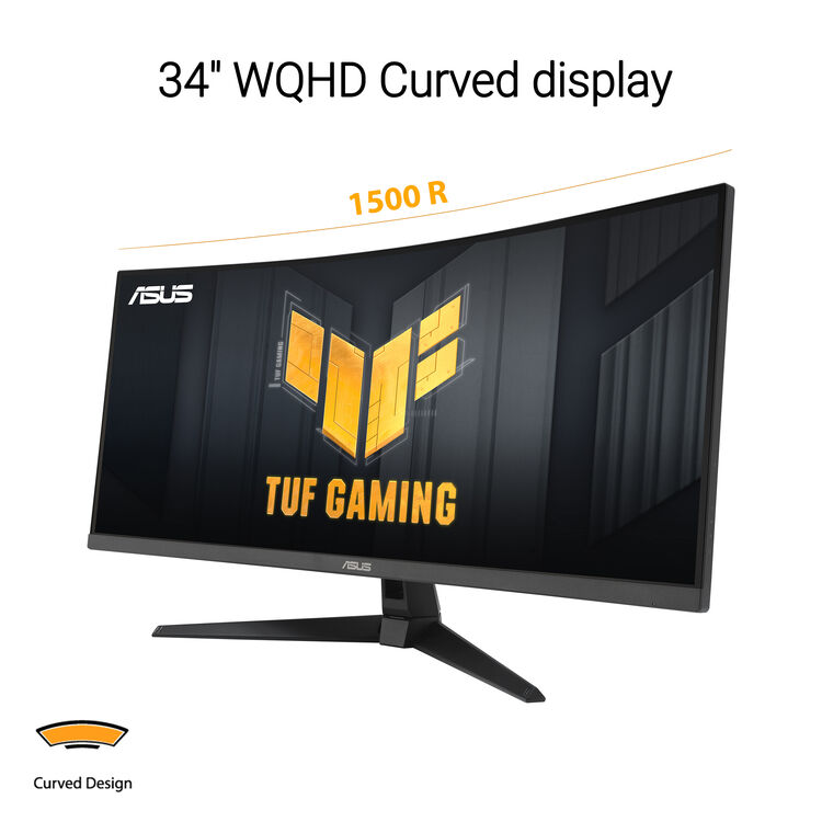 ASUS TUF 34" WQHD 180Hz 21:9 Curved Gaming Monitor - Image 12