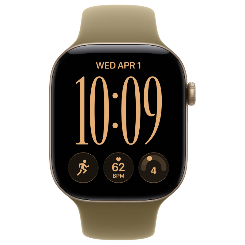 Apple Watch Series 12 46mm,GPS Aluminum Light Gold - Image 2