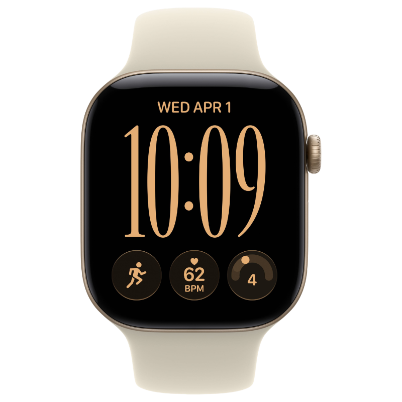 Apple Watch Series 12 46mm,GPS Aluminum Light Gold - Image 2