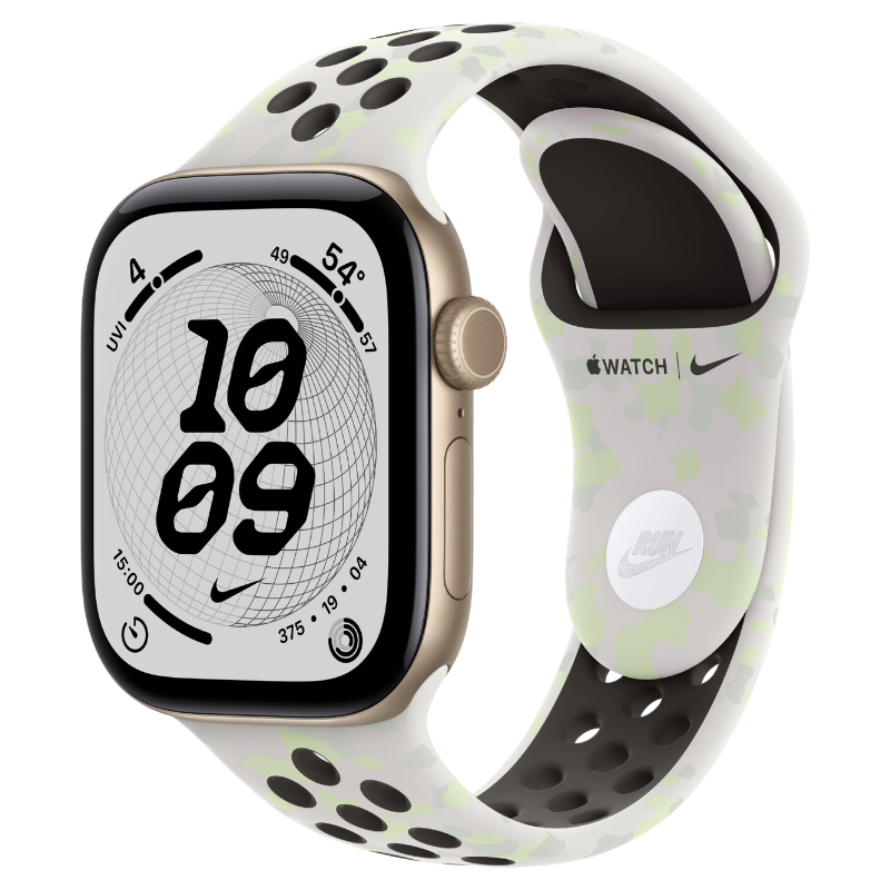 Apple Watch Series 12 42mm,GPS Aluminum Light Gold (Nike Sport Band)