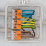 WAGO 221-413/996-010 3-Wire Lever Nuts Conductor Compact Splicing Connectors, 12-24 AWG (10-Pack) (60338741)