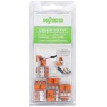 WAGO 221-413/996-010 3-Wire Lever Nuts Conductor Compact Splicing Connectors, 12-24 AWG (10-Pack) (60338741)
