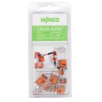 WAGO 221-412/996-010 2-Wire Lever Nuts Conductor Compact Splicing Connectors, 12-24 AWG (10-Pack)(60343606)