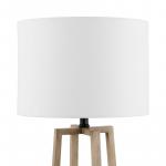 Hampton Bay 23.5 in. Woodbine Walnut Wood Table Lamp