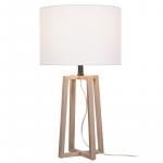 Hampton Bay 23.5 in. Woodbine Walnut Wood Table Lamp