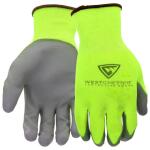 West Chester Protective Gear Touch Screen Hi-Vis Yellow PU Palm Coated Nylon Gloves 3-Pack (HVY37165-L3P)