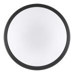 Commercial Electric 12 in. Light Matte Black and White Adjustable CCT Integrated LED Ceiling Flush Mount Fixture with Interchangeable Trim (CA8aA018ER125WB)