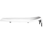 BEMIS Never Loosens White Elongated Commercial Plastic Open Front Toilet Seat