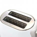 Better Chef 2-Slice Toaster | Cool Touch | Wide Slots | Reheat & Defrost Functions | White with Brushed Stainless Trim