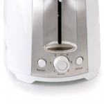 Better Chef 2-Slice Toaster | Cool Touch | Wide Slots | Reheat & Defrost Functions | White with Brushed Stainless Trim