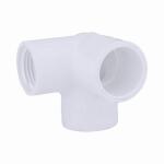 Charlotte Pipe 1 in. x 1 in. 90 Degree Socket x Hub PVC Elbow with Side Outlet (PVC 02510 1000)