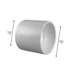 Charlotte Pipe 3/4 in. PVC Schedule 40 S x S Coupling (PVC021000800HD)