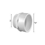 Charlotte Pipe 3/4 in. PVC Schedule 40 MPT x S Male Adapter (PVC021090800HD)