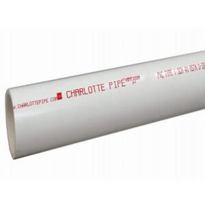 Charlotte Pipe 1-1/4 in. x 10 ft. PVC DWV Sch. 40 Pipe (PVC071000600)