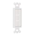 Commercial Electric 1-Gang White Flexible Cable Pass-Through Plastic Wall Plate Insert (DPPSIW-1F-1)