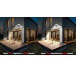 Commercial Electric Dusk to Dawn Sensor White Exterior Outdoor Twin Head LED Flood Light Security 1200 to 2400 Lumens 4000K Wet Rated (51405192)