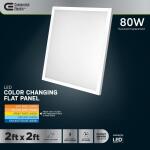 Commercial Electric 2 ft. x 2 ft. 4250 Lumens Non-Dimmable White Integrated LED Flat Panel Ceiling Flush Mount Light Fixture Selectable 5CCT (FP2X2/6WY/WH/HDT)