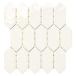 Daltile LuxeCraft White 11 in. x 12 in. x 6.35 mm Ceramic Picket Mosaic Wall Tile (0.73 sq. ft./Each) (LC1525PICKHD1P2)