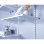 Everbilt 14.5 in. Heavy Duty Steel Shelf Track Bracket for Wood Shelving - White (91221)