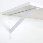 Everbilt 8 in. x 11.25 in. x 1.05 in. Heavy Duty White Shelf Bracket (EH-WSTHDUS-354)