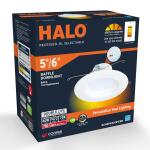 HALO RL56 Series 5/6-inch Integrated LED Recessed Retrofit Module, Selectable CCT, Matte White, 600 Lumens (RL56069FSD2W1EWH)