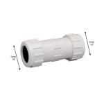 Homewerks Worldwide 1/2 in. PVC Compression Coupling (511-43-12-12H)