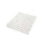 Jeffrey Court Serenity Dolomite 11.125 in. x 11.875 in. Elongated Hex Matte White/Grey Glass Mosaic Wall/Floor Tile (0.917 SF/Each) (13157)