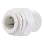 John Guest 3/8 in. O.D. Push-to-Connect x 3/8 in. MIP NPTF Polypropylene Adapter Fitting (PP011223WHD)