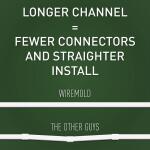 Legrand Wiremold CordMate II Cord Cover 5 ft. Channel, Cord Hider for Home or Office, Holds 3 Cables, White (C50)