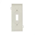 Leviton 1-Gang White Toggle Nylon Standard Sectional Center Panel Wall Plate (1-Pack) - 905-0PSC1-00W