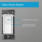 Lutron Claro Smart Switch for Caseta,(DVRF-5NS-WH-R) White