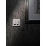 Lutron Claro 2 Gang Wall Plate for Decorator/Rocker Switches, Gloss, White (CW-2-WH) (1-Pack) - CW-2-WH
