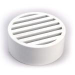 NDS 4 in. Round Grate, Fits 4 in. Sewer & Drain Fittings, White HIPS (911)