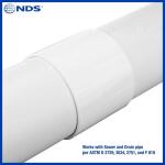 NDS 4 in. Hub X Hub PVC S&D Coupling (4P05)
