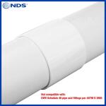 NDS 4 in. Hub X Hub PVC S&D Coupling (4P05)