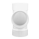 NDS PVC S&D Sanitary Tee, 4 in. Hub X Hub X Hub Fitting (4P09C)